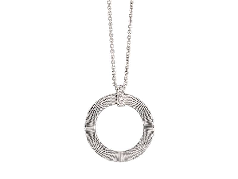 WHITE GOLD AND DIAMOND NECKLAGE WITH PENDANT – MARCO BICEGO – MASAI – CG797-B W